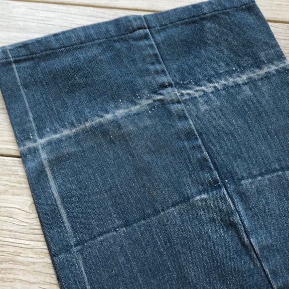 Marc Jacobs Distressed mid wash jeans zip fly wide - Picture 3 of 8